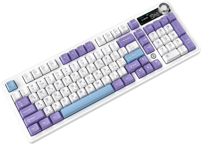 Клавіатура бездротова Ajazz AK980 V2 Gift Switch V2 White (AK980-V2-G-PWB)