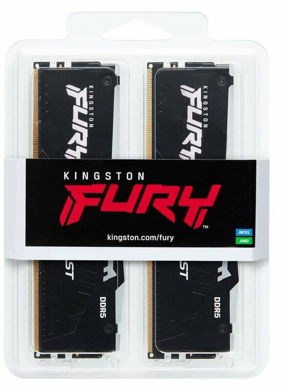 Модуль пам`яті DDR5 2x8GB/5600 Kingston Fury Beast RGB Black (KF556C40BBAK2-16)
