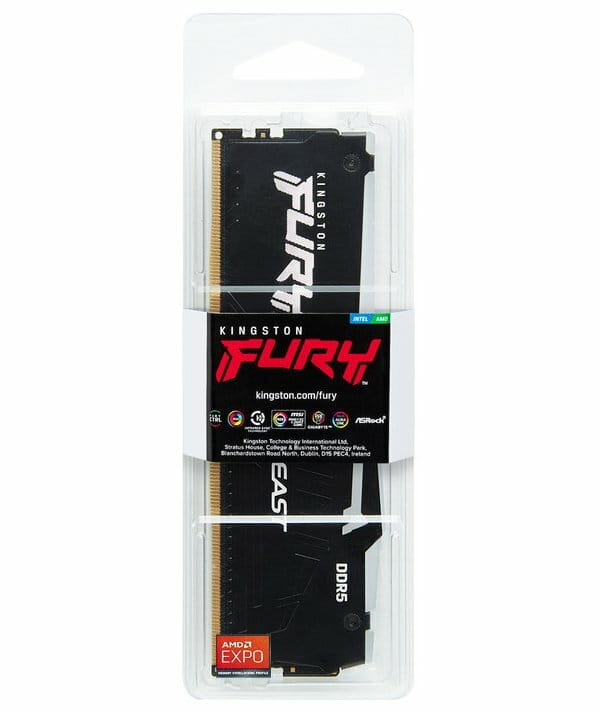 Модуль пам`ятi DDR5 16GB/6000 Kingston Fury Beast RGB Expo (KF560C30BBEA-16)