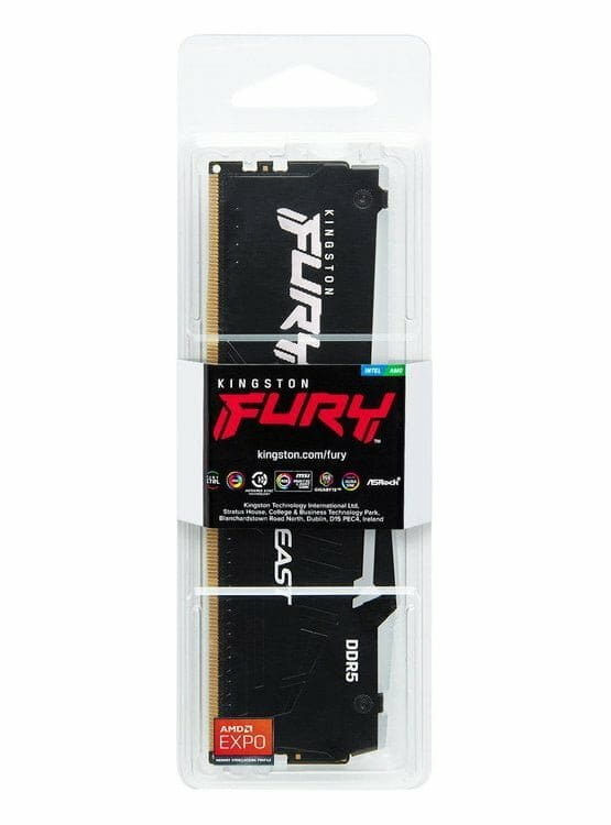 Модуль пам`ятi DDR5 16GB/6000 Kingston Fury Beast RGB Expo (KF560C36BBE2A-16)