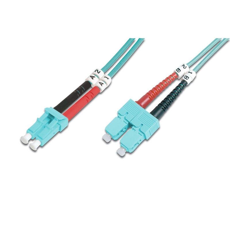 Патч-корд оптичний Digitus (DK-2532-02/3) SC/UPC-SC/UPC, 50/125, OM2, duplex, 2 м
