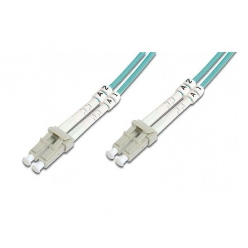 Оптичний патч-корд Digitus LC-LC, 50/125, OM3, duplex, 2м (DK-2533-02/3)