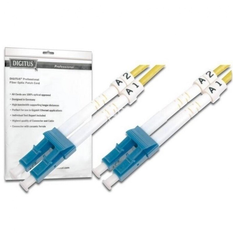 Оптический патч-корд Digitus (DK-2933-01) LC/UPC-LC/UPC, 9/125 OS2, duplex, 1 м