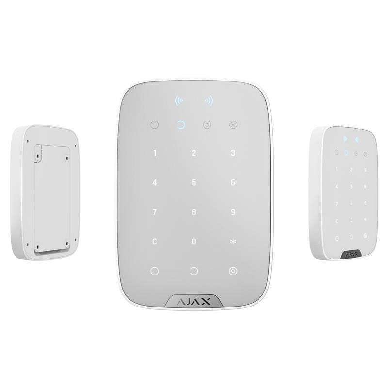 Бездротова сенсорна клавіатура Ajax KeyPad Plus White (38253.83.WH1)