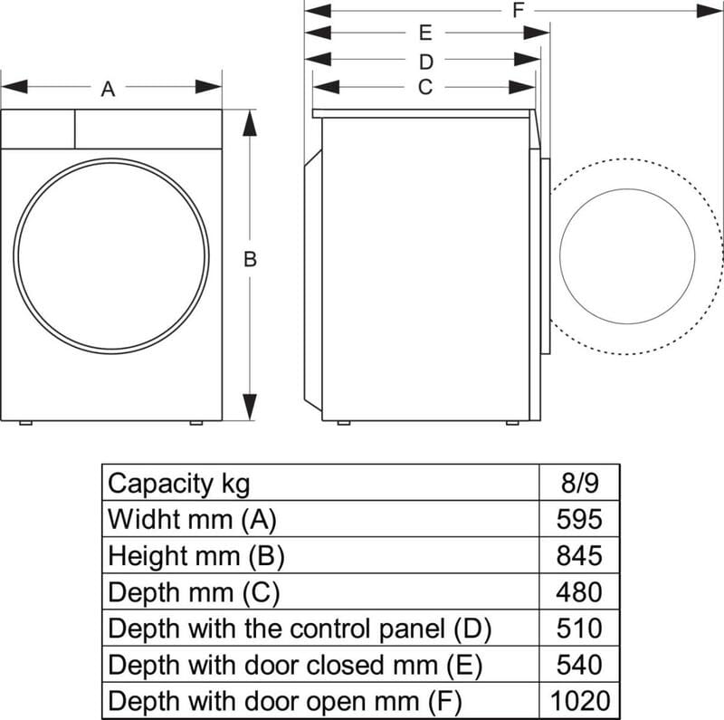 Пральна машина Hisense WF3S8045BW3/UA