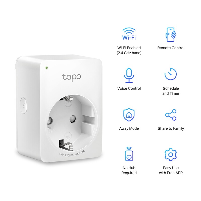 Интеллектуальная розетка TP-Link Tapo P100-4-pack