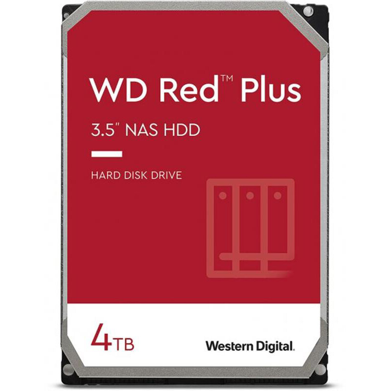 Накопитель HDD SATA 4.0TB WD Red Plus 5400rpm 128MB (WD40EFZZ)