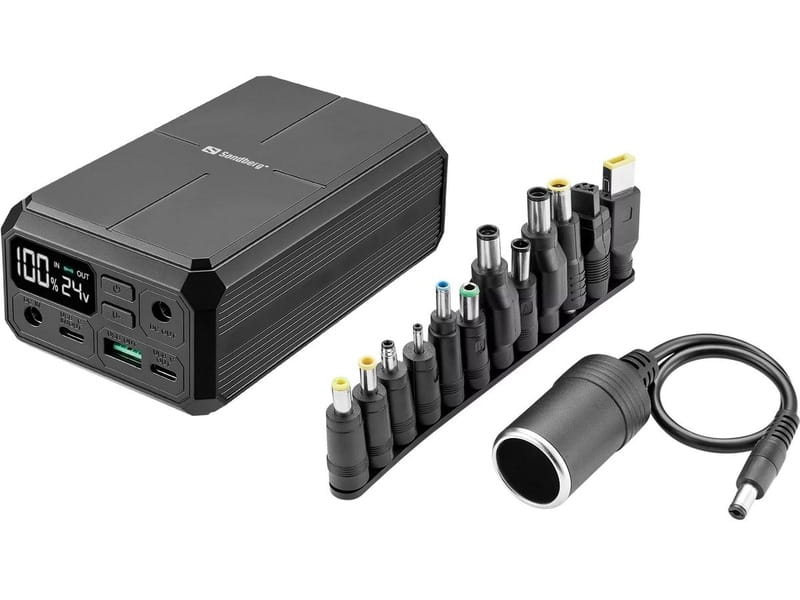 Универсальная мобильная батарея Sandberg Laptop 27000mAh PD 100W Black (421-13)