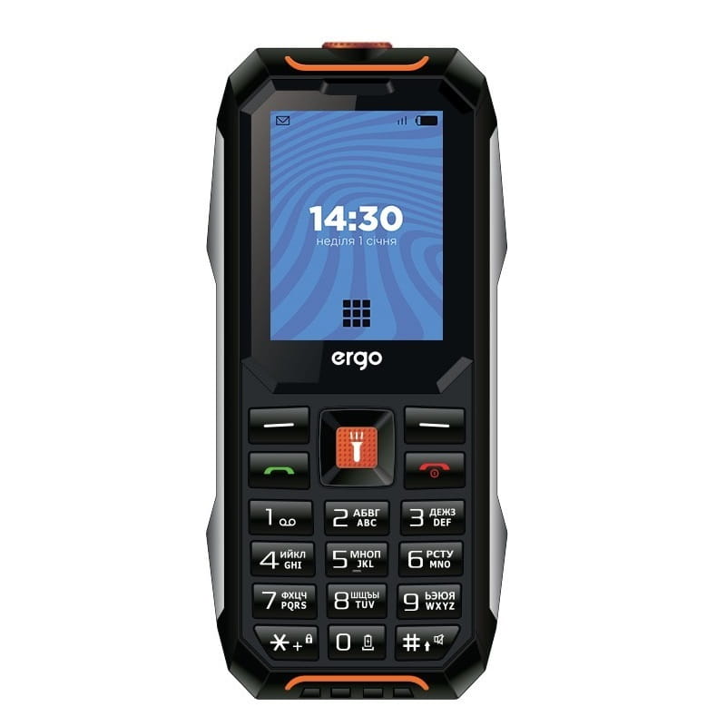 Мобильный телефон Ergo E182 Dual Sim Black Orange