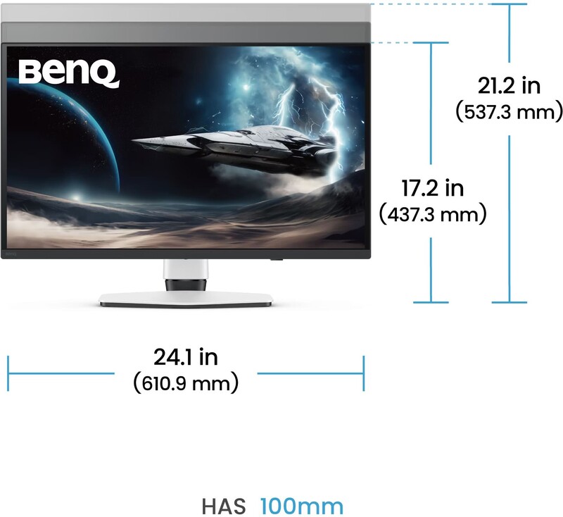 Монітор BenQ 27" EX271UZ (9H.LP2LA.TBE) OLED White 240Hz