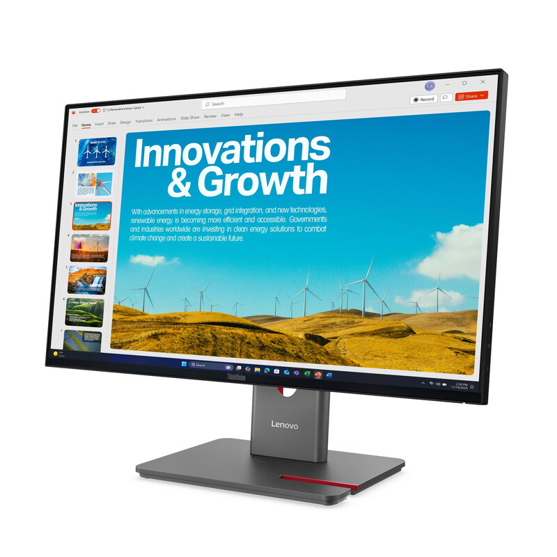 Монiтор Lenovo 23.8" ThinkVision P24QD-40 (64B1GAT1UA) IPS Black 120Hz