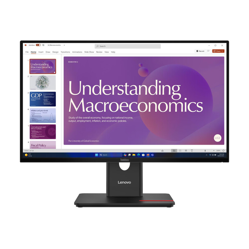 Монитор Lenovo 23.8" ThinkVision T24D-40 (64B9GAT1UA) IPS Black 120Hz