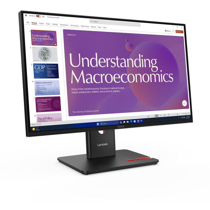 Монитор Lenovo 23.8" ThinkVision T24D-40 (64B9GAT1UA) IPS Black 120Hz