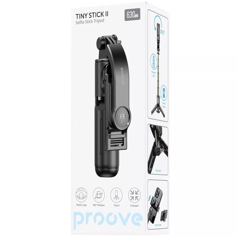 Трипод Proove Tiny Stick II Selfie Stick Tripod 630 mm Black (MPTS20010001)