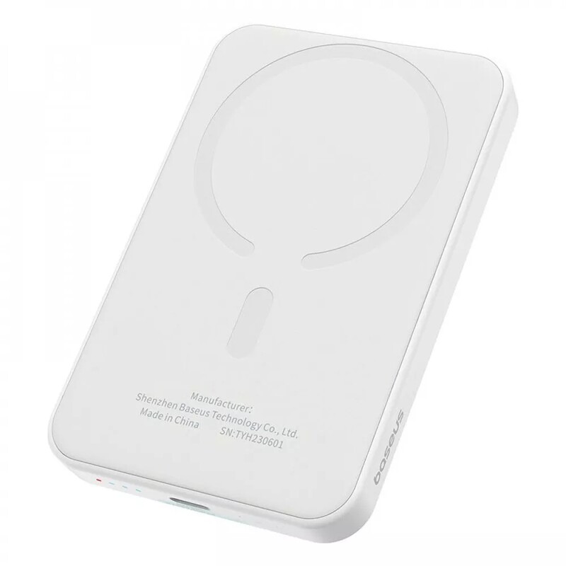 Універсальна мобільна батарея Baseus Magnetic Mini 5000mAh, 20W White (P10022107223-00)