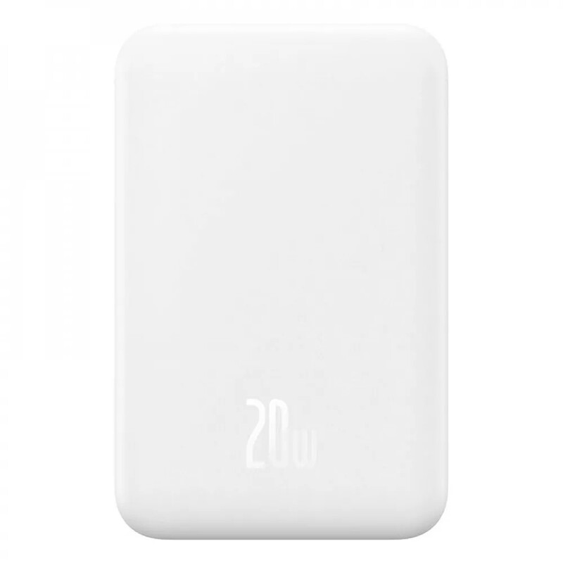 Універсальна мобільна батарея Baseus Magnetic Mini 5000mAh, 20W White (P10022107223-00)