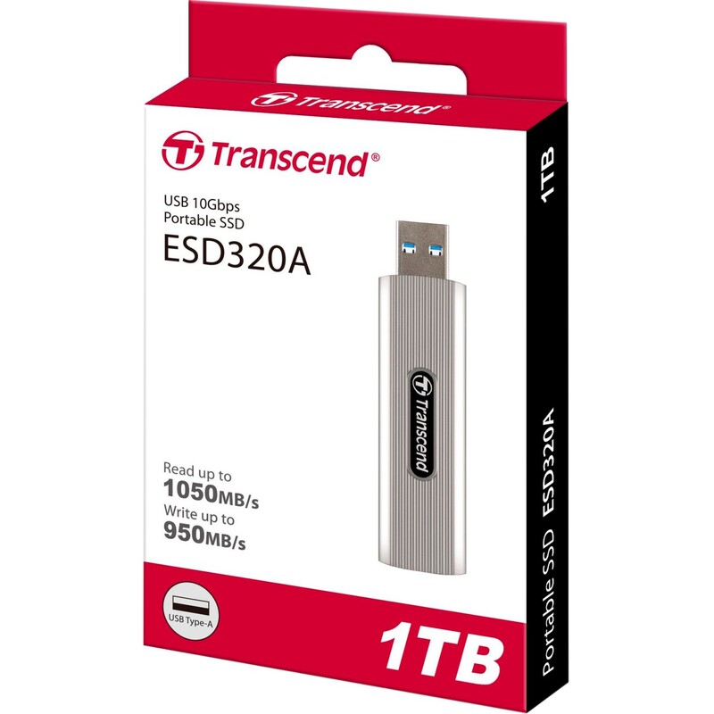 Накопичувач зовнішній SSD USB 3.2 1TB Transcend ESD320A Silver (TS1TESD320A)