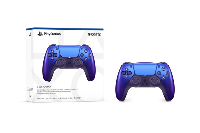 Геймпад бездротовий Sony PlayStation 5 DualSense Chrome Indigo (1000050597)