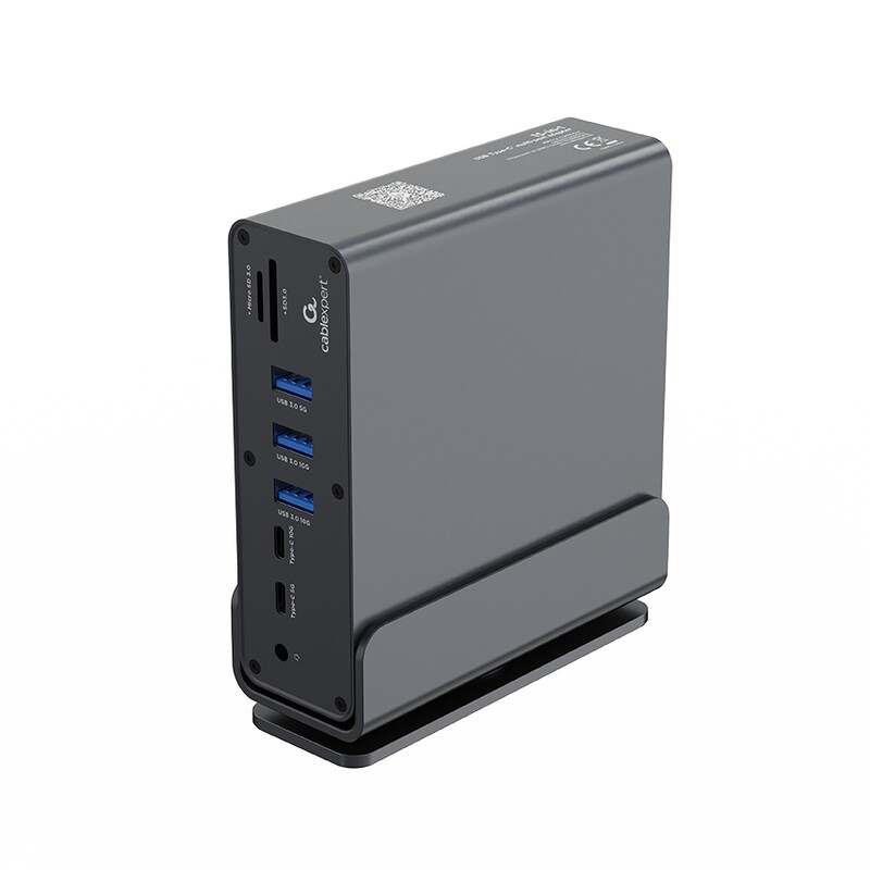 Док-станція Cablexpert USB-C 15-в-1 (A-CF-COMBO15-01)