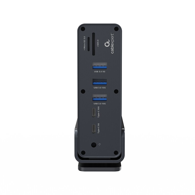 Док-станція Cablexpert USB-C 15-в-1 (A-CF-COMBO15-01)