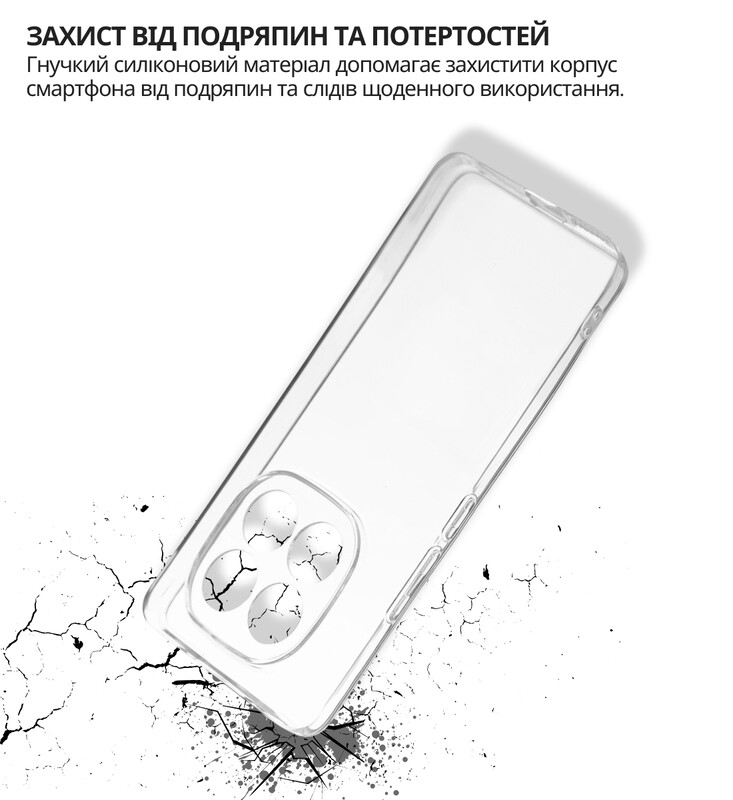 Чохол-накладка BeCover для Xiaomi Redmi Note 15 Pro 5G Transparancy (714975)