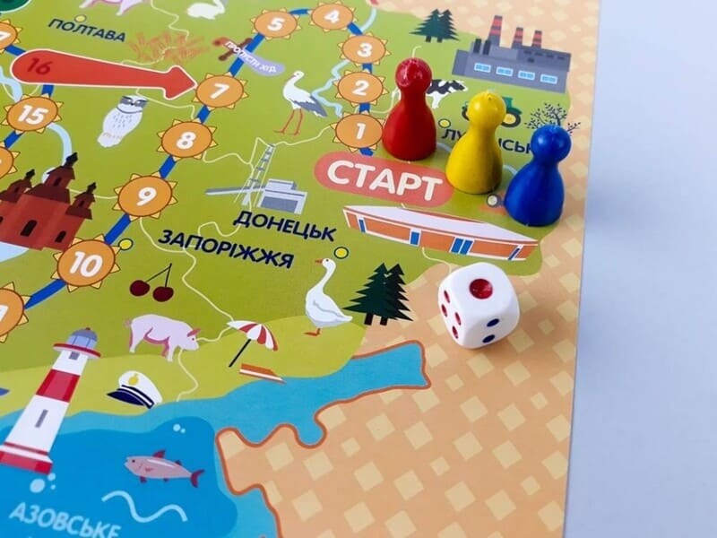 Игра ходилка Путешествуем по Украине