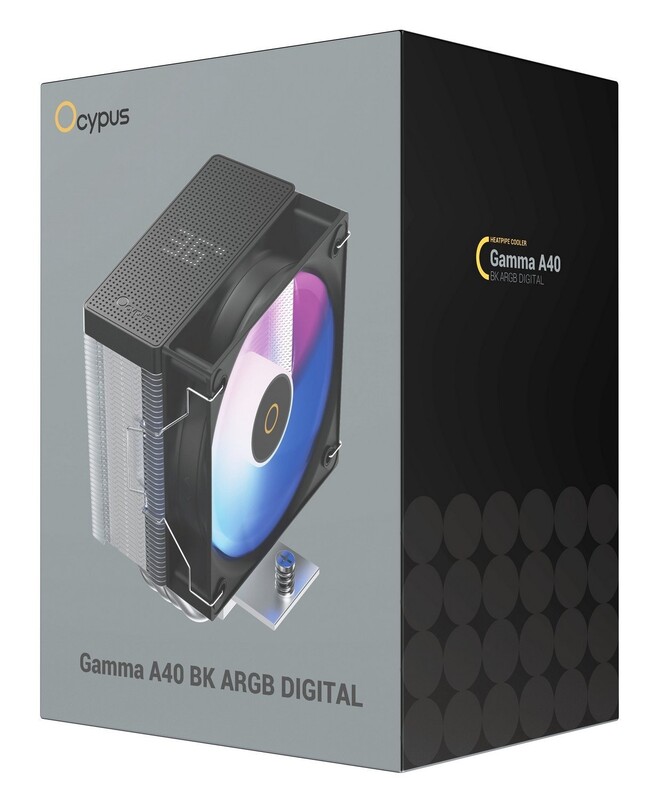 Кулер процессорный Ocypus Gamma A40 BK ARGB Digital (GAMMA-A40-BK1NAWD00X-GL)