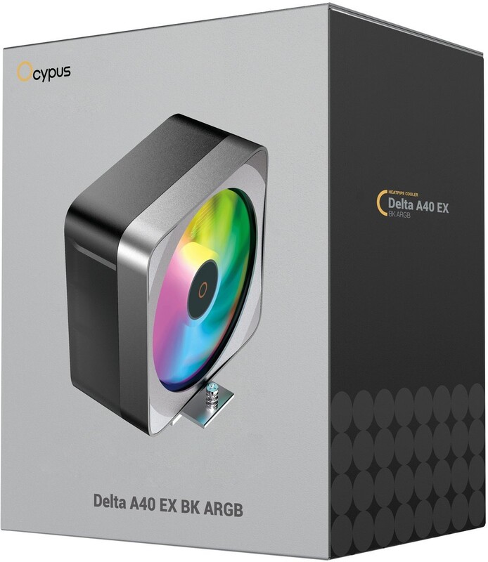 Кулер процесорний Ocypus Delta A40 EX BK ARGB (DELTA-A40-BK1NAWN00E-GL)