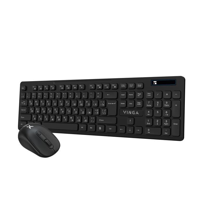 Комплект (клавіатура, мишка) бездротовий Vinga KBSW-100 Black