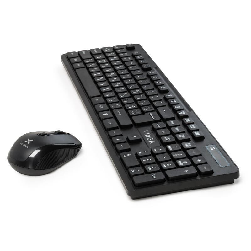 Комплект (клавіатура, мишка) бездротовий Vinga KBSW-100 Black