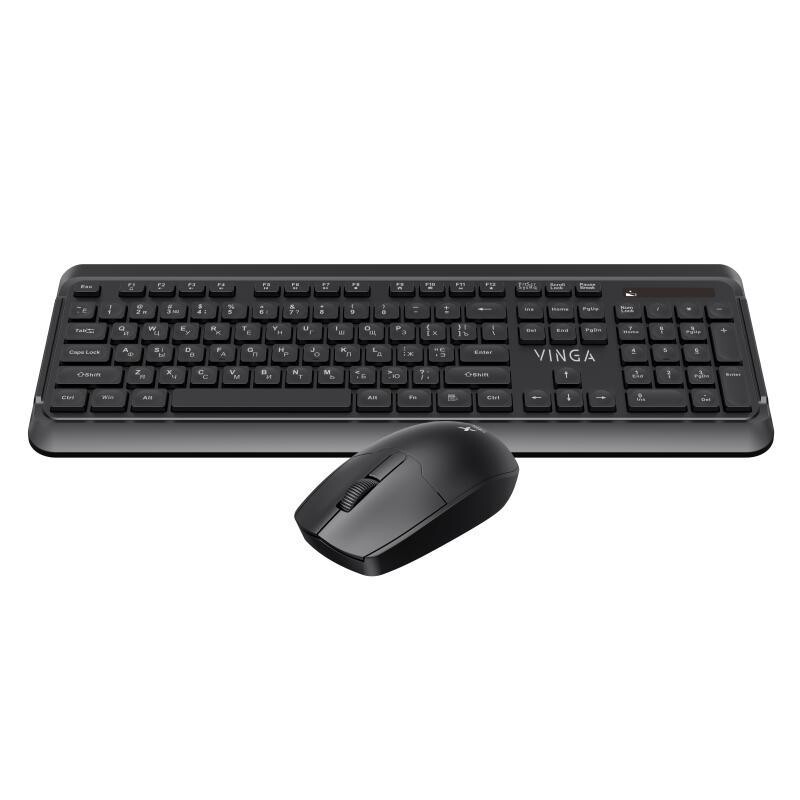 Комплект (клавіатура, мишка) бездротовий Vinga KBSW-110 Black