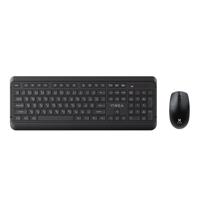Комплект (клавіатура, мишка) бездротовий Vinga KBSW-110 Black