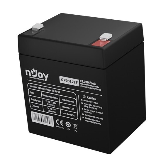 Аккумуляторная батарея Njoy GP05122F 12V 5AH (BTVACEUOBTO2FCW01B) AGM