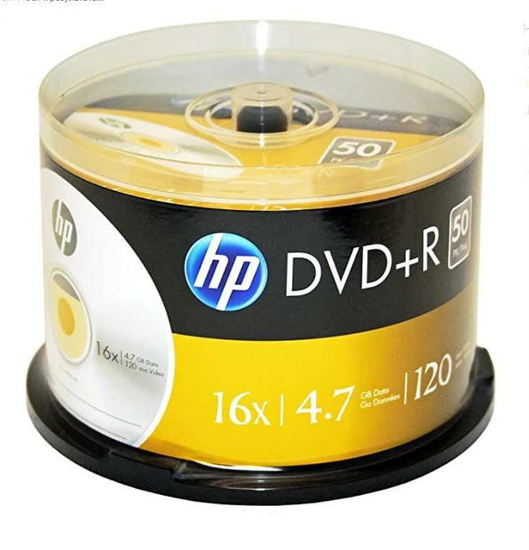 Диски DVD+R HP (69319 /DRE00026-3) 4.7GB 16x, шпиндель, 50 шт