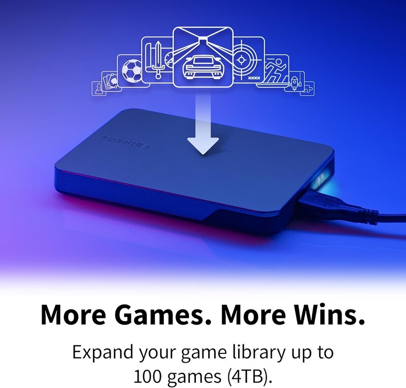 Зовнішній жорсткий диск 2.5" USB 4.0TB Toshiba Canvio Gaming Dark Grey (HDTX240EK3CA)