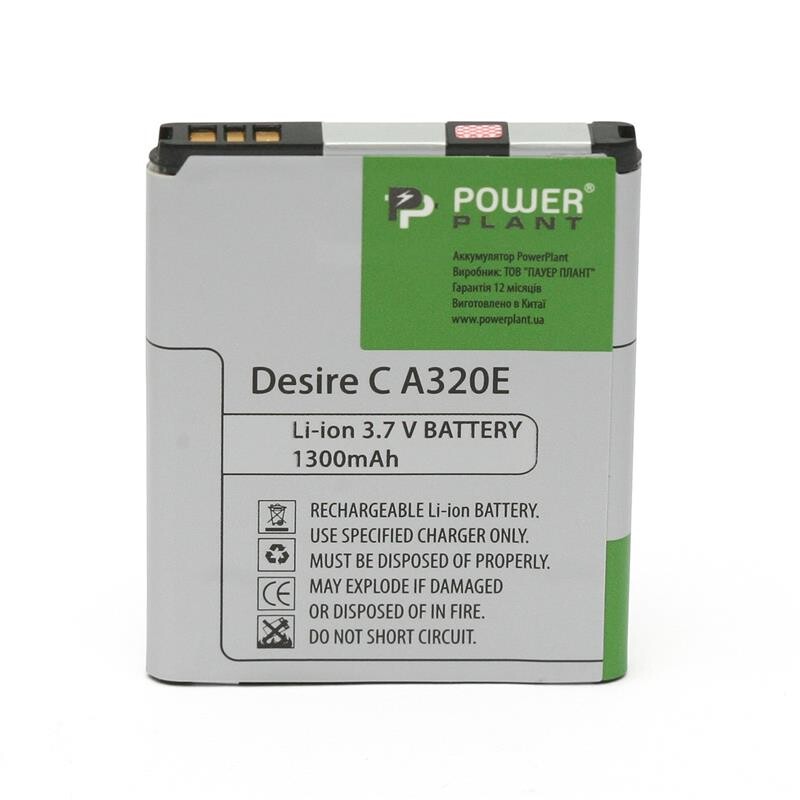 АКБ PowerPlant для HTC Desire C A320E (BA S850) 1300mAh (DV00DV6189)