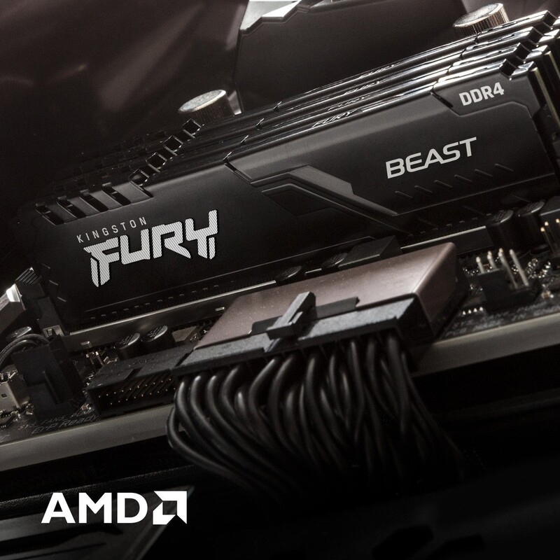 Модуль памяти DDR4 16GB/3200 Kingston Fury Beast Black (KF432C16BB1/16)