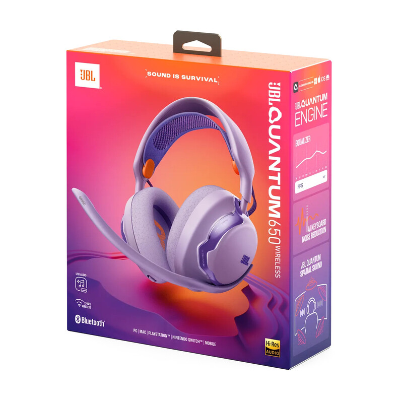 Bluetooth-гарнитура JBL Quantum 650 Purple (JBLQTUM650PUR)