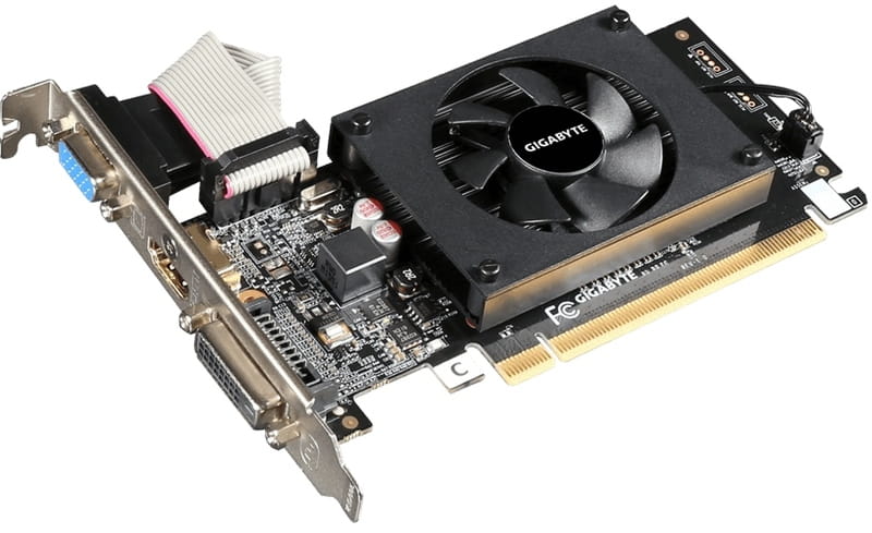 Видеокарта GF GT 710 2GB GDDR3 Gigabyte (GV-N710D3-2GL)