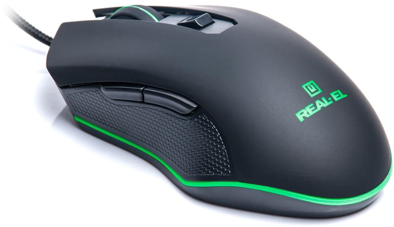 Мышь REAL-EL RM-550 Black (EL123200027)