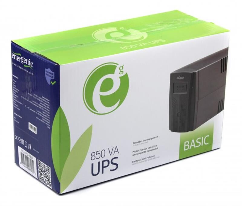ИБП EnerGenie EG-UPS-B850 850VA, Line Int., AVR, 2xSchuko
