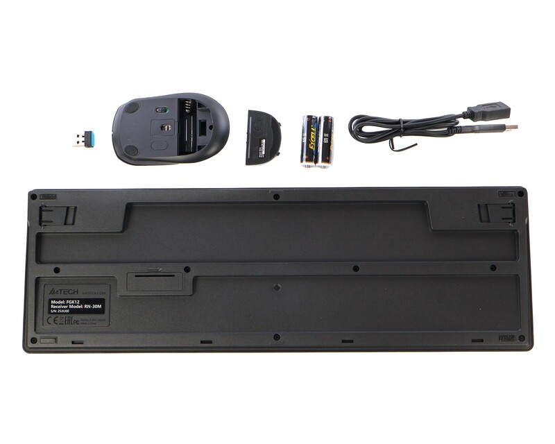 Комплект (клавіатура, миша) бездротовий A4Tech FG1200 Black