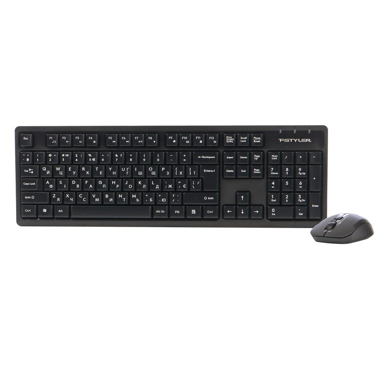 Комплект (клавиатура, мышь) беспроводной A4Tech FG1200S Black