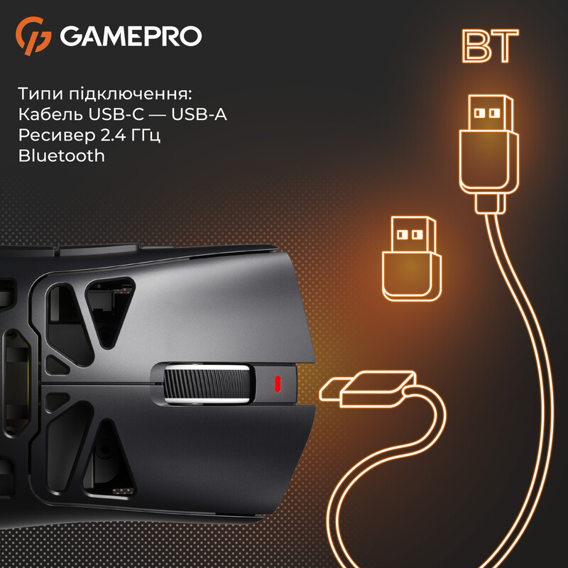 Мышь беспроводная GamePro Genesis Spider (GM870B)