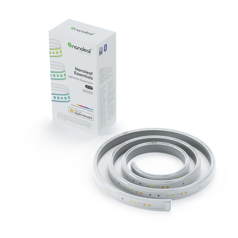 Розумна світлодіодна стрічка Nanoleaf Essentials Lightstrip Expansion Apple HomeKit, 1м (NL55-0001LS-1M)