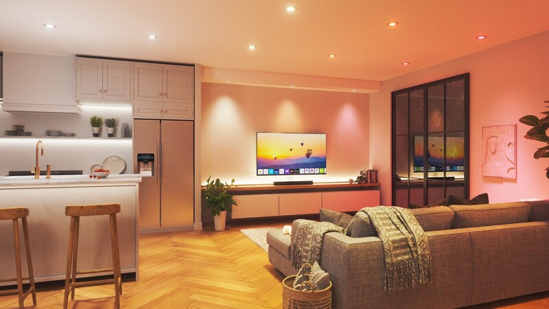 Светильник потолочный Nanoleaf Essentials Matter Smart Recessed Downlight, 6 Вт, Apple HomeKit, 4 шт. (NF080D02-4W3)