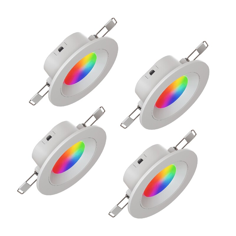 Светильник потолочный Nanoleaf Essentials Matter Smart Recessed Downlight, 6 Вт, Apple HomeKit, 4 шт. (NF080D02-4W3)