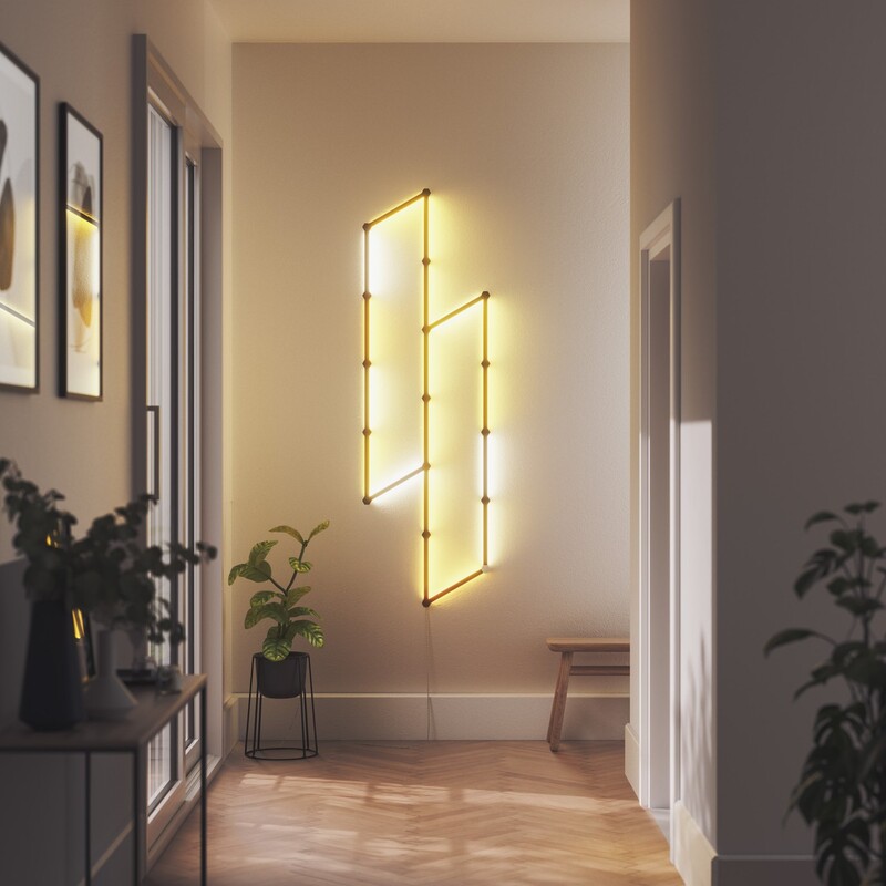 Накладка Nanoleaf Lines Skins Matte Black, 9 шт. (NL59-0001BM-9PK)