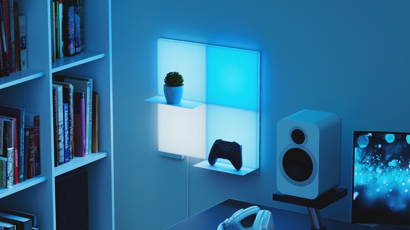 Комплект панелей Nanoleaf Blocks Squares Add-On Kit с поддержкой HomeKit и Matter, 2 шт. (N8100E00-2BS)