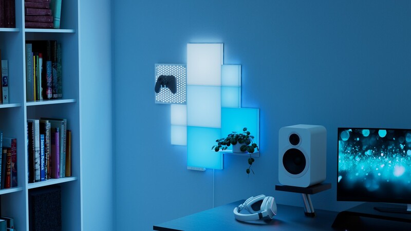 Комплект панелей Nanoleaf Blocks Small Squares Add-On Kit с поддержкой HomeKit и Matter, 4 шт. (N8100E00-4SS)